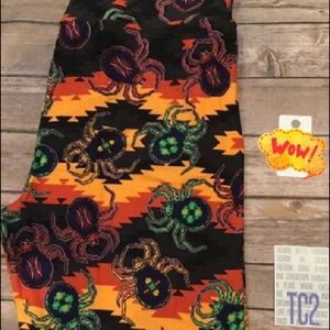 Lularoe Halloween  TC2 spider leggings sz 18 & up